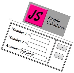 JS sample--a simple calculator