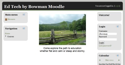 Ed Tech by Bowman Moodle-front door